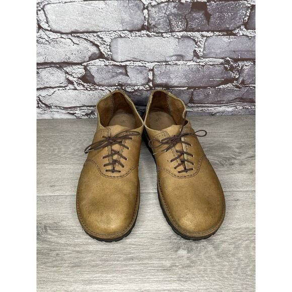 JF Vibram Brown Leather Casual Lace Up Oxfords Shoes Women Sz 8.5M US/39EU - Picture 14 of 16